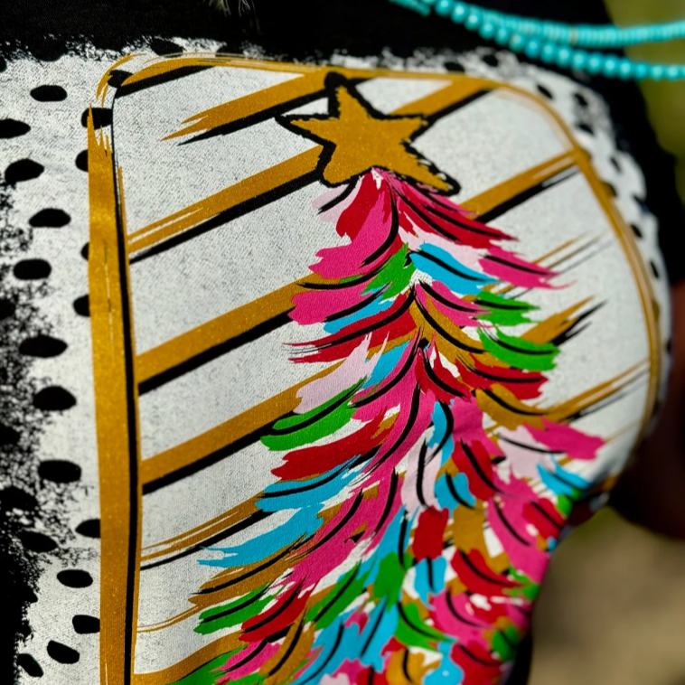 Paintbrush Christmas Tree Tee