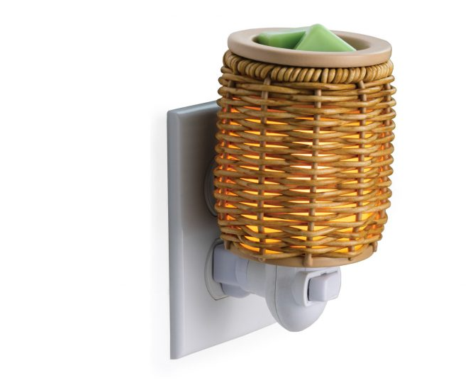 Wicker Lantern Pluggable Fragrance Warmer
