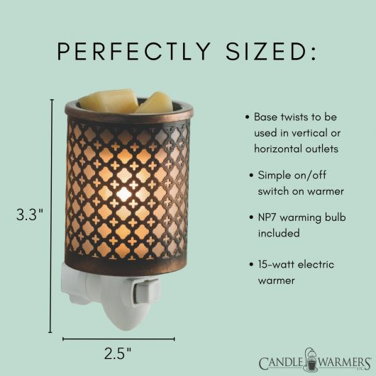 Morocco Metal Pluggable Fragrance Warmer