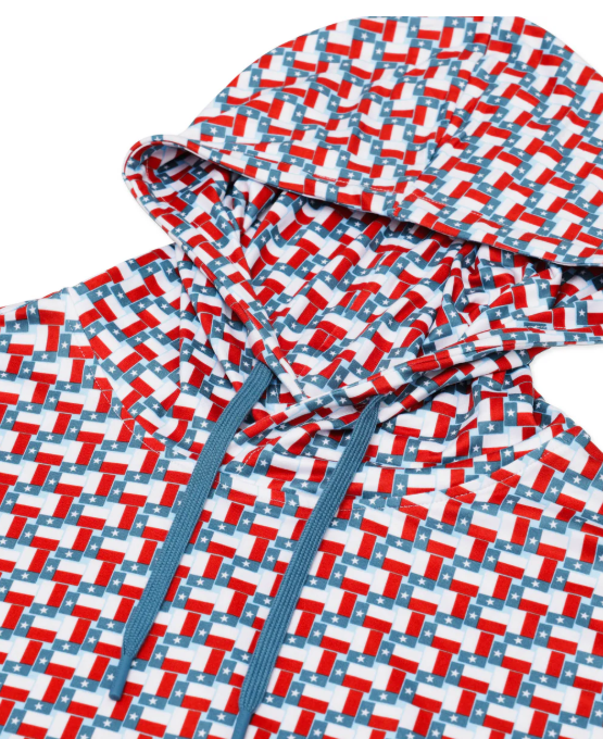 BURLEBO Performance Hoodie - Texas Flag