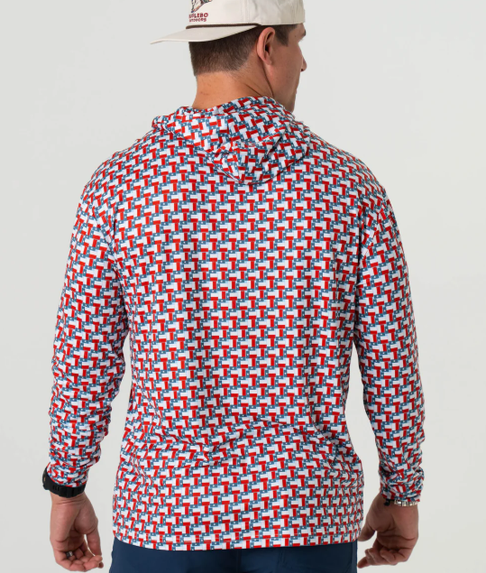 BURLEBO Performance Hoodie - Texas Flag