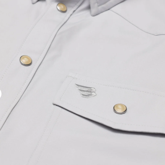 BURLEBO Performance Western Shirt - White