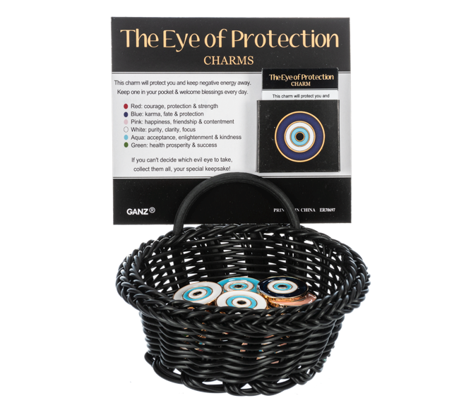 The Eye of Protection Charms in a Basket