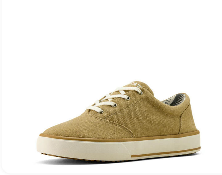 Ariat Mens Slater Shoes (10070318) Washed Tan Canvas