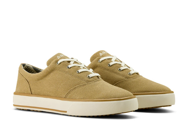 Ariat Mens Slater Shoes (10070318) Washed Tan Canvas