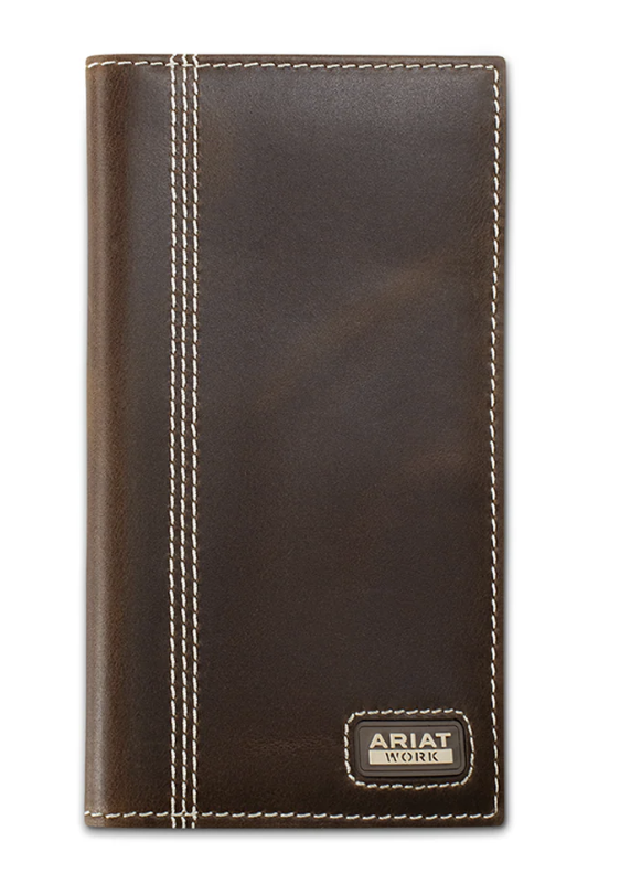 A3403502 Ariat Rodeo Leather Triple Stitch Wallet