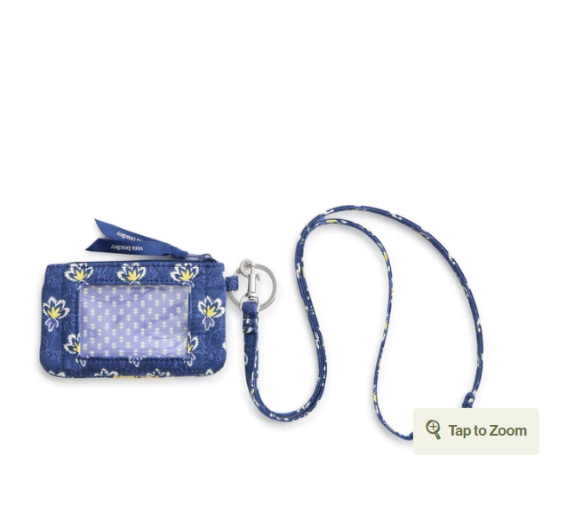 Vera Bradley Zip ID Pouch w/Breakaway Lanyard