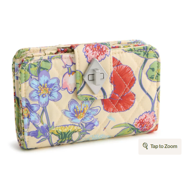 Vera Bradley Small Turnlock Wallet