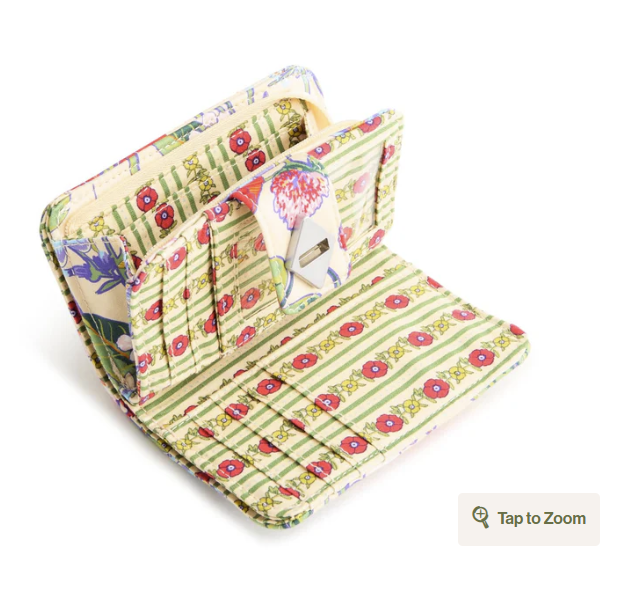 Vera Bradley Small Turnlock Wallet