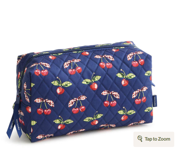 Vera Bradley Large Cosmetic Bag-Cherry Picking