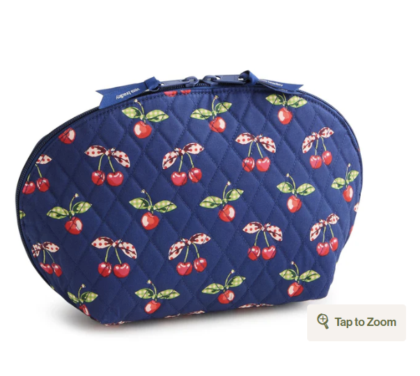 Vera Bradley Large Dome Cosmetic- Cherry Picking