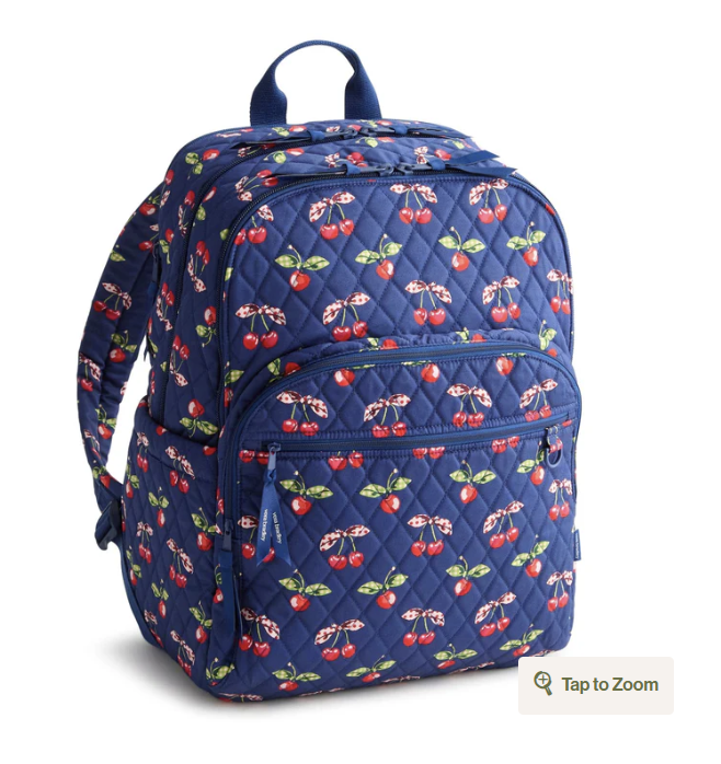 Vera Bradley Large Bancroft Backpack- Cherry Picking