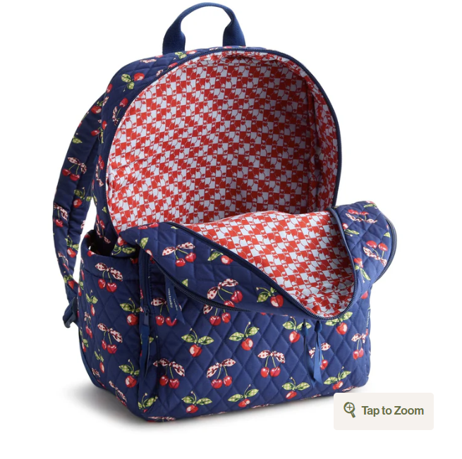 Vera Bradley Large Bancroft Backpack- Cherry Picking