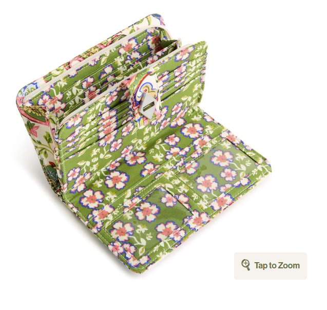 Vera Bradley Turnlock Wallet - Vibrant Paisley