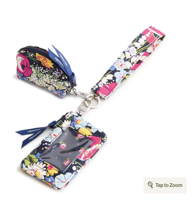 Vera Bradley Dual Pouch Wide Wristlet Poppy fields