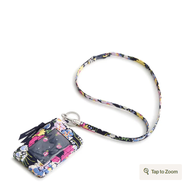 Vera Bradley Zip ID Case Poppy fields