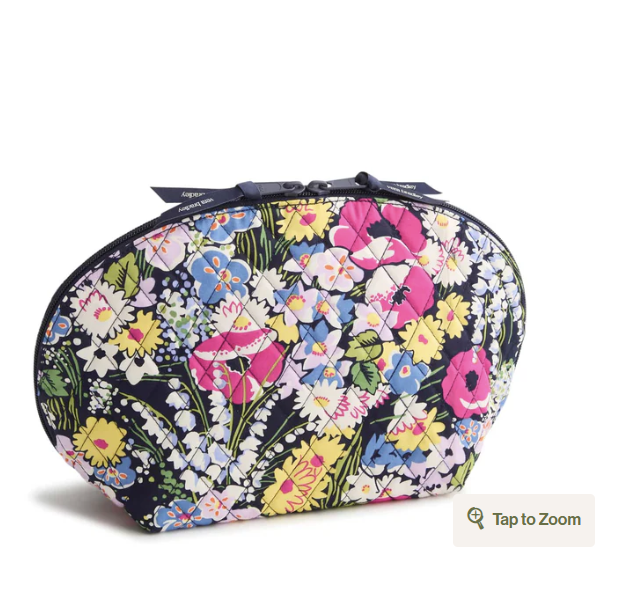 Vera Bradley Large Dome Cosmetic Poppy fields