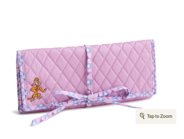 Disney Jewelry Roll Jasmine medallion smoky grape in Premium cotton