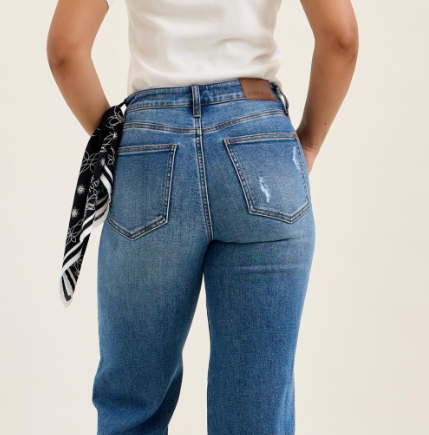 Brenda 90's Bandana Straight Jeans