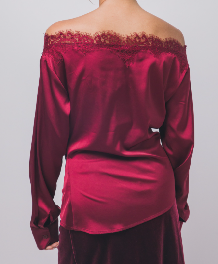 Lace-trimmed Tiff Top