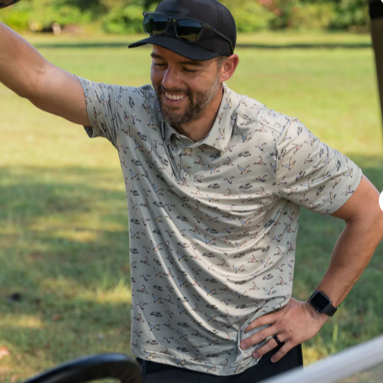 BURLEBO FLYING DUCKS PERFORMANCE POLO