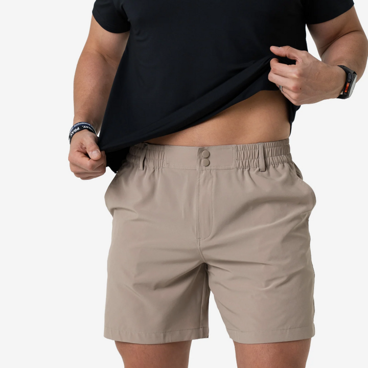 BURLEBO Everyday Short - Light Khaki
