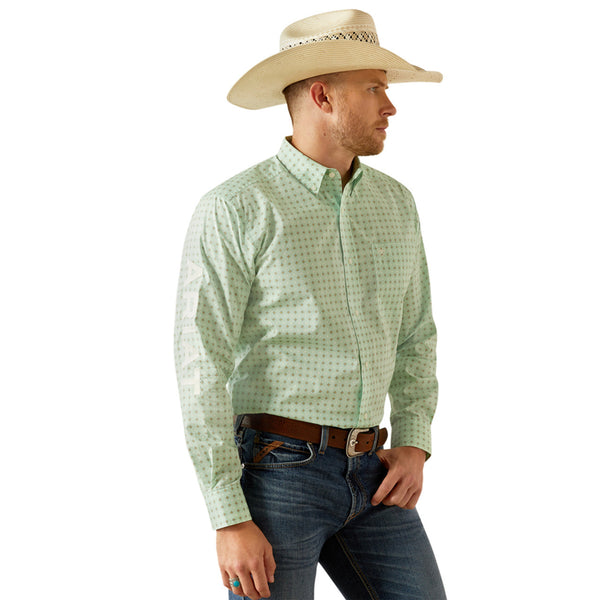 ARIAT TEAM PIERSON LIGHT GREEN - MENS SHIRT - 10054733