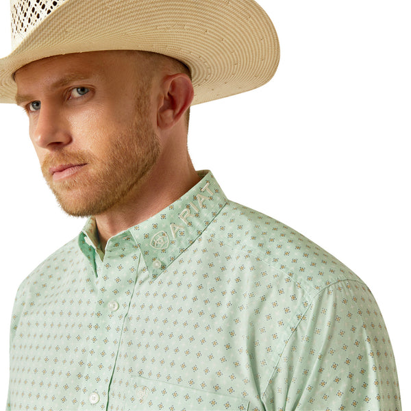 ARIAT TEAM PIERSON LIGHT GREEN - MENS SHIRT - 10054733