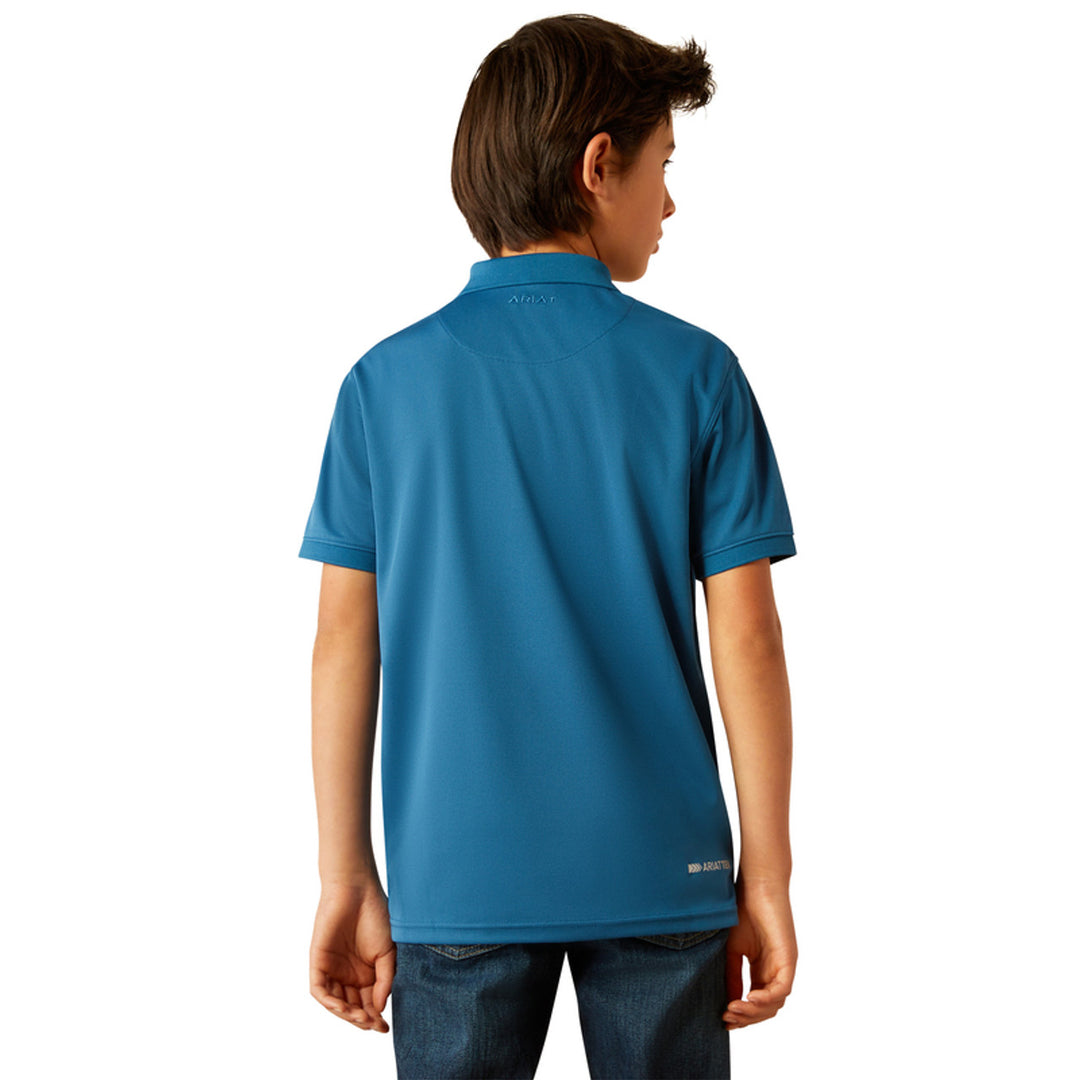 Boys TEK Polo-10055280-Blue Sapphire