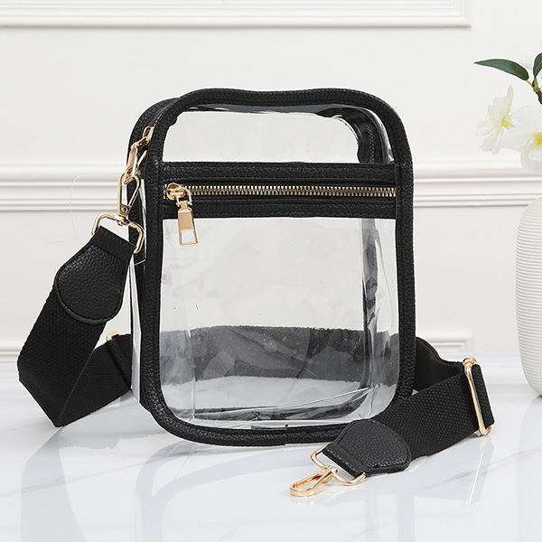 Rectangular Game Day Clear Crossbody Bag Beyond Blessed Boutique