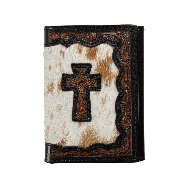 3-D BELT TRIFOLD CALF HAIR CROSS - ACCESSORIES WALLET - D250017502