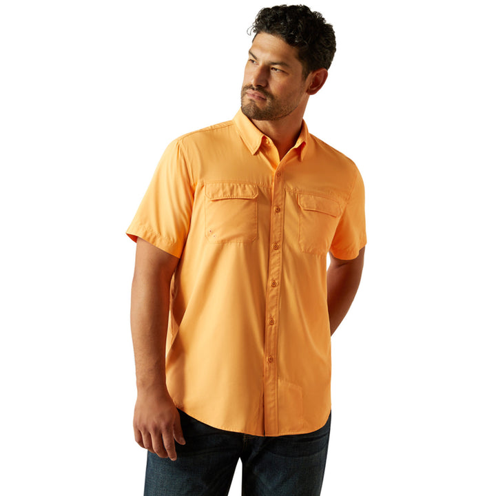 ARIAT VENTTEK OUTBOUND FITTED PEACH - MENS SHIRT - 10058856
