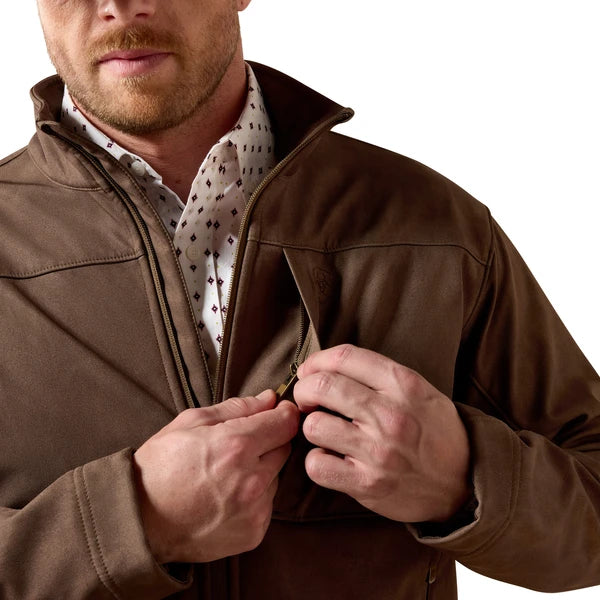 MEN'S ARIAT VERNON WREN FAUX LEATHER PRINT - MENS JACKET - 10079404