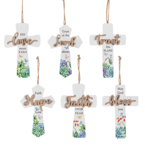 Layered Cross Ornaments
