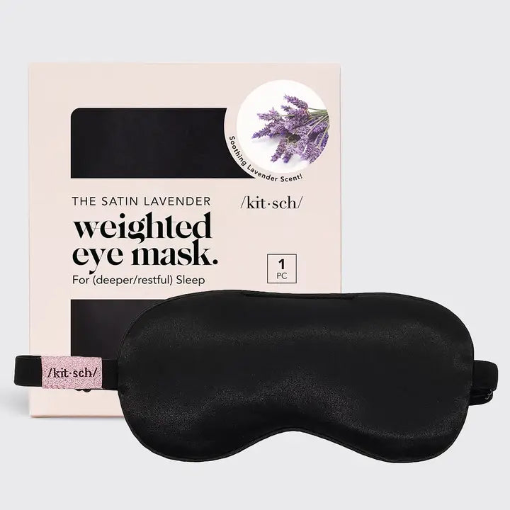 Kitsch-Lavender Scented Satin Weighted Eye Mask