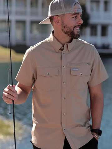 BURLEBO Cobblestone Performance Fishing Shirt