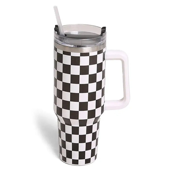 Checkered/Teacher 40 oz Tumbler's