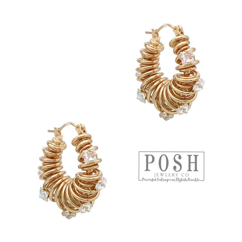 POSH COIL HOOP EARRING