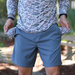 BURLEBO River Rock Grey Everyday Shorts