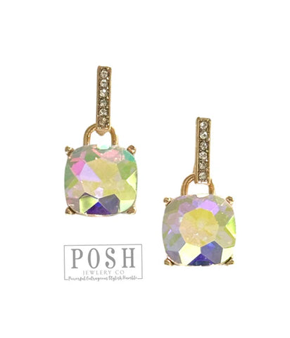 POSH RHINESTONE POST EARRING