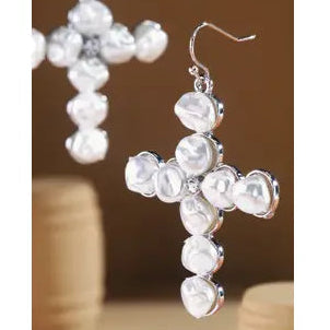 Cross Bead Earring