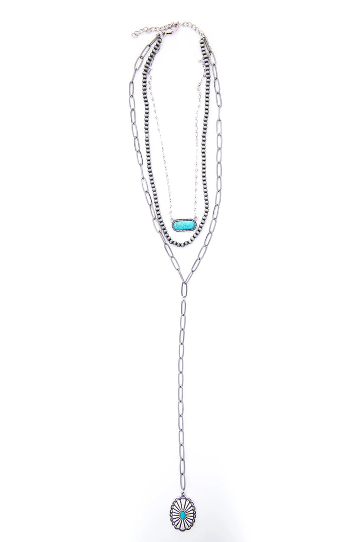 15",16" & 18" Layered Y Necklace with 7.5" Tail