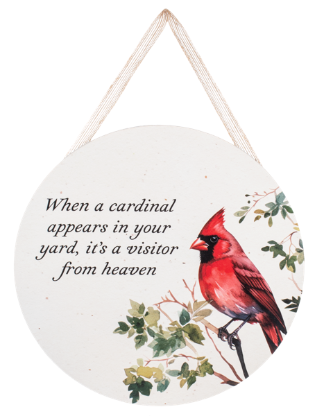 Cardinal Memorial Text Wall Decor