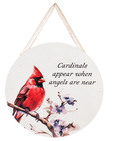 Cardinal Memorial Text Wall Decor
