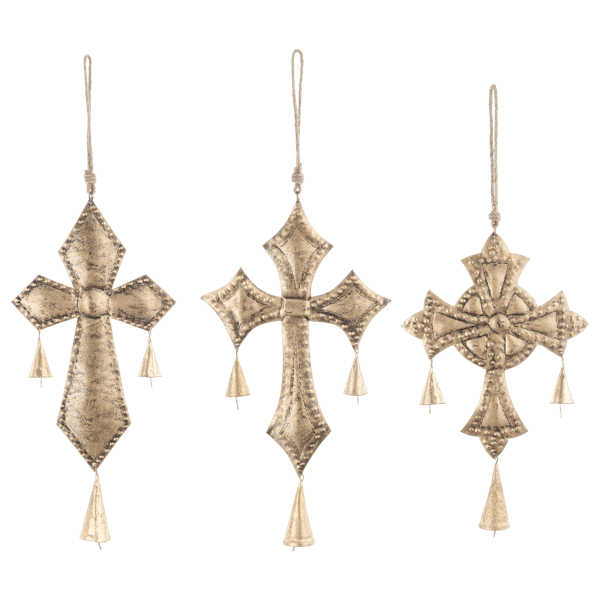 Gold Cross Ornaments