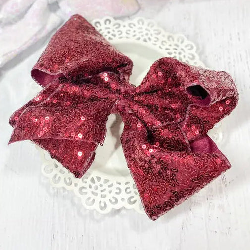 Sequin Texas Size Hair Bows