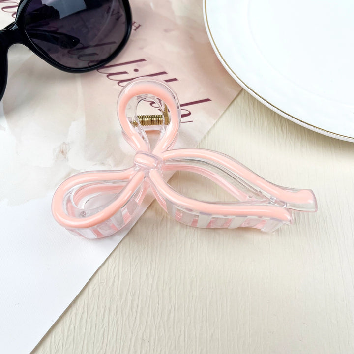 Jelly Color Bow Hai Clips