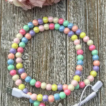Candy "Colorful Beads" 2 in 1 Phone Charger