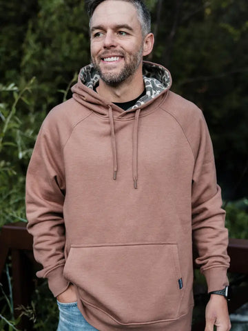 BURLEBO Fleece Hoodie - Heather Brown - Cdc Hood