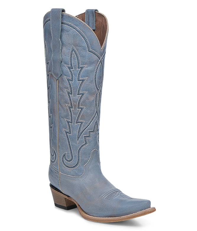 WOMEN'S CORRAL LD SAND COWHIDE EMBROIDERY BOOTS